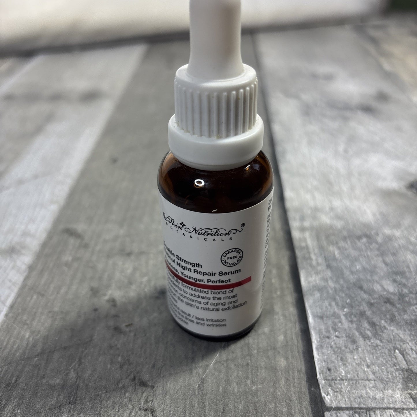 Skin Nutrition Botanicals Double Strength Retinol Night Repair Serum Dropper 1oz