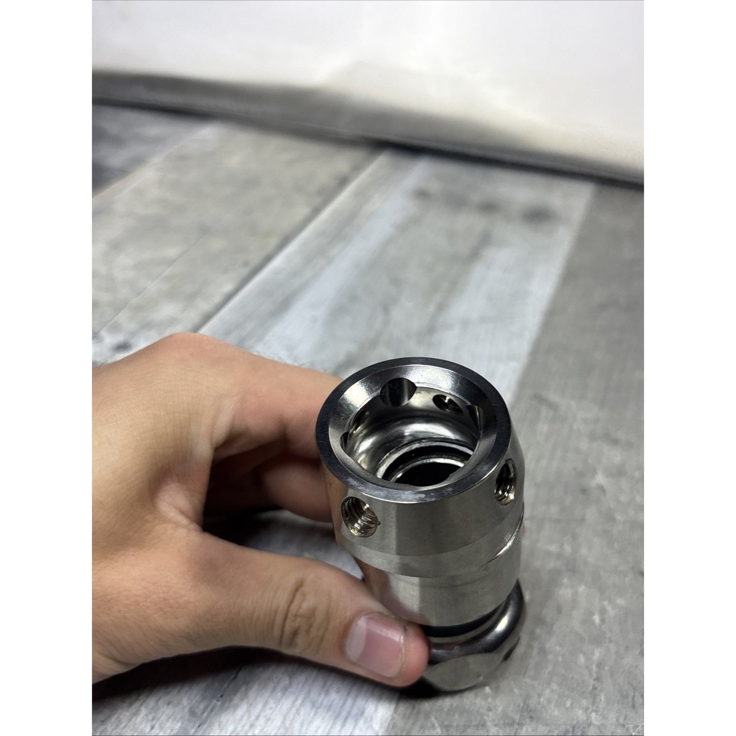 TiMed A-805 Titanium Sliding Tube Clamp Adapter with Pyramid Receiver Combo