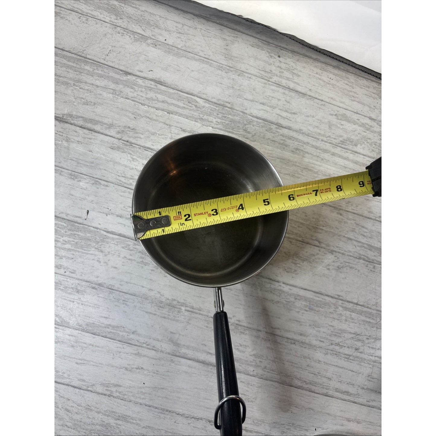 Revere Ware Stainless Tri Ply Disc Clad Bottom 1 QT Saucepan Lid Clinton IL USA