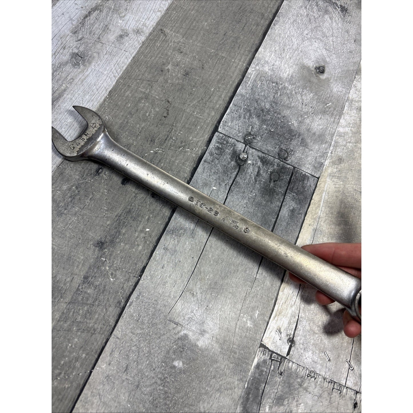 1939 Snap-on USA 7/8" Standard Length 12 Point Combination Wrench OEX28 VINTAGE