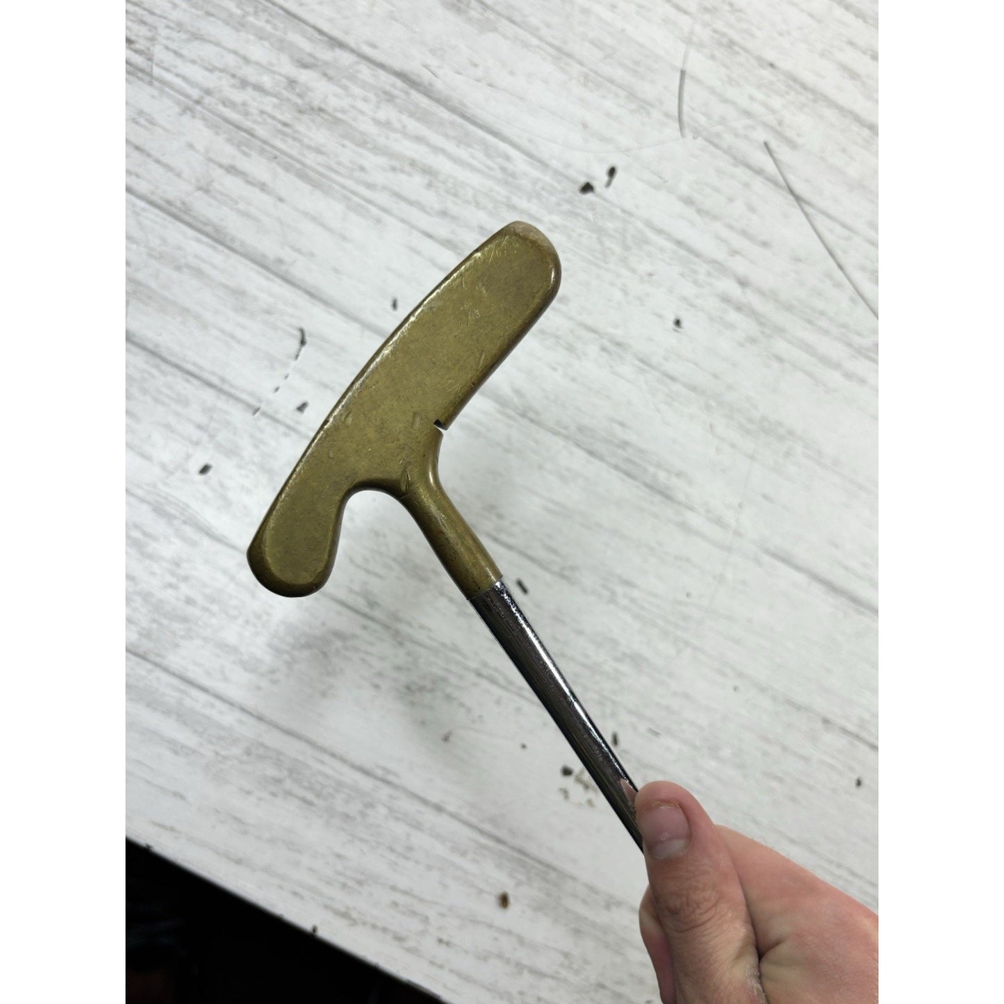 Titleist Acushnet Bullseye Standard Putter 35" Brass Blade | Original Grip