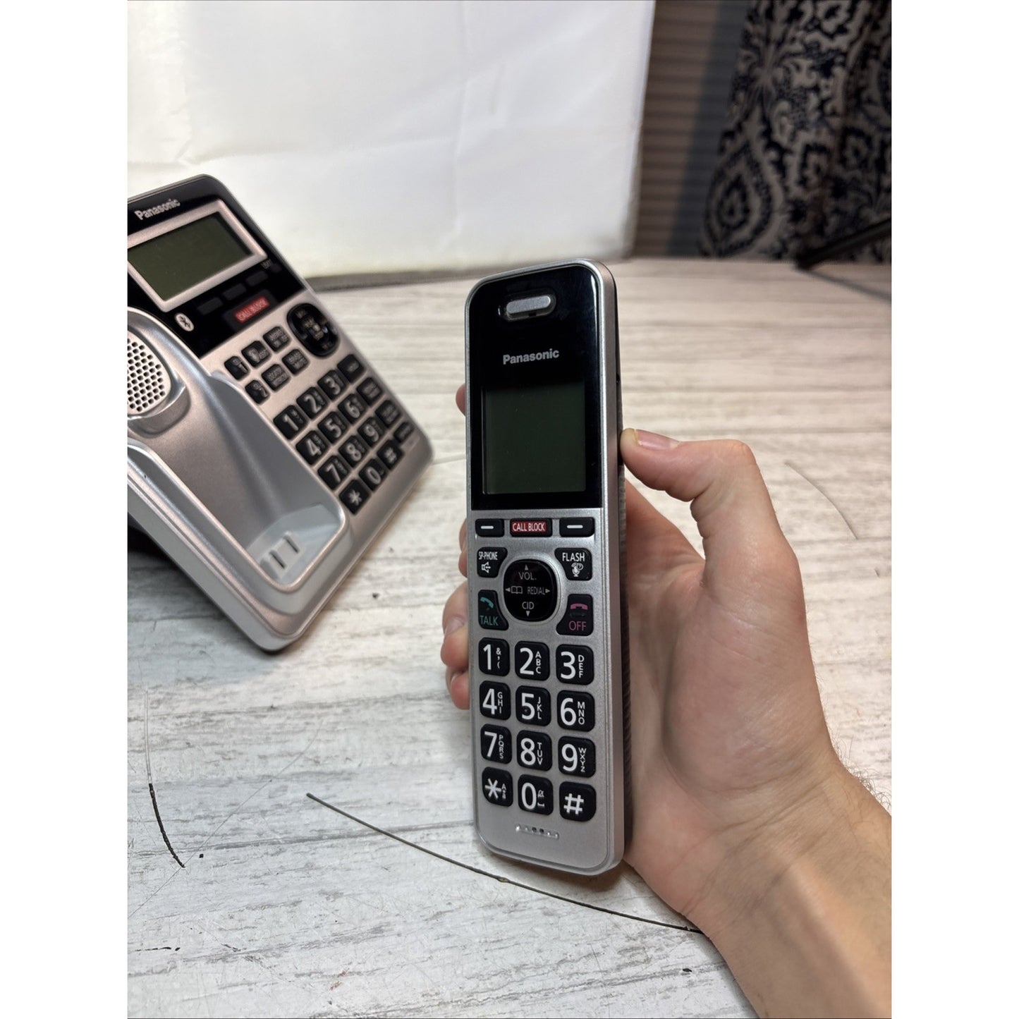 Panasonic KX-TGF970 Main Base Unit + 1 Phone Handset KX-TGFA97 Tested Working