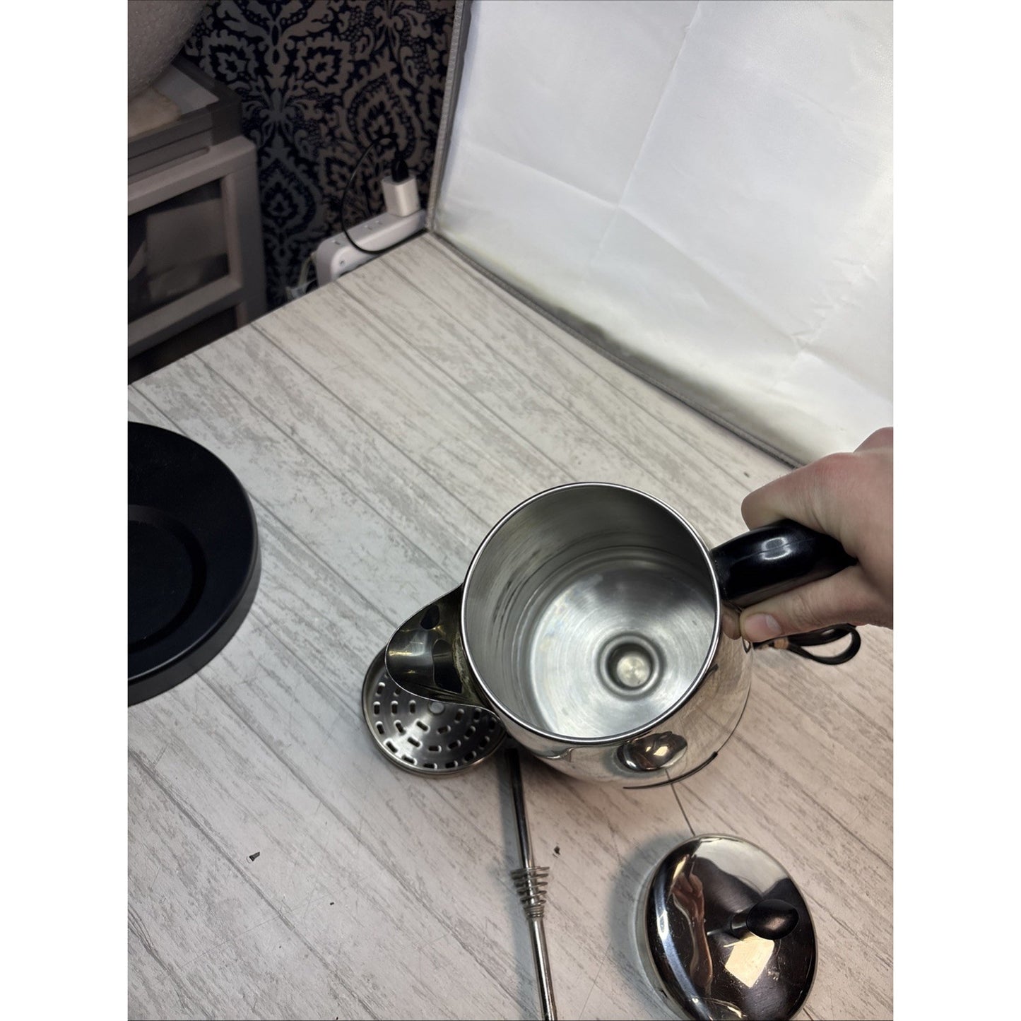 Farberware Superfast Coffee Percolator Model FCP280 8Cup Fully Automatic TESTED