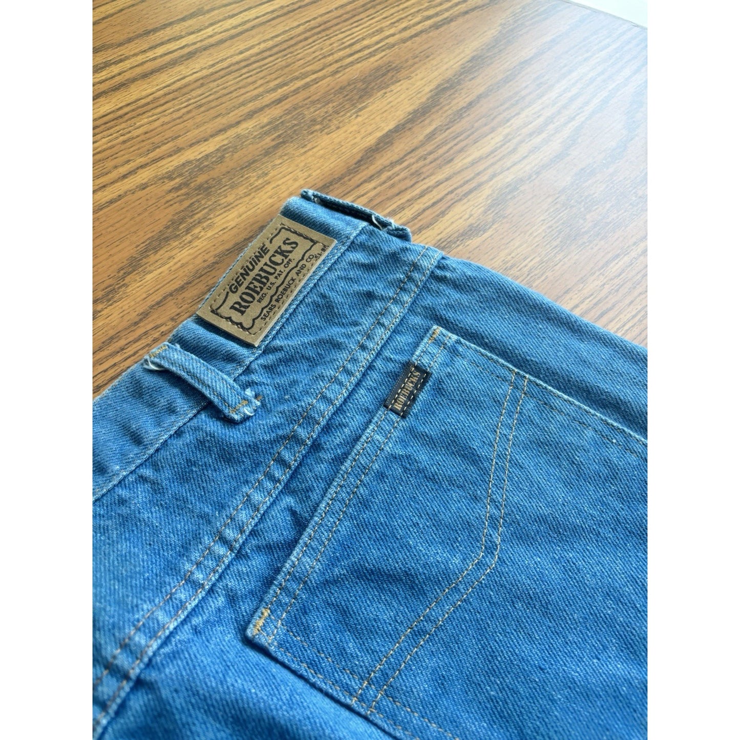 Roebucks Men’s Denim Jeans 42x32 - Vintage Made In 1985 Great Condtion