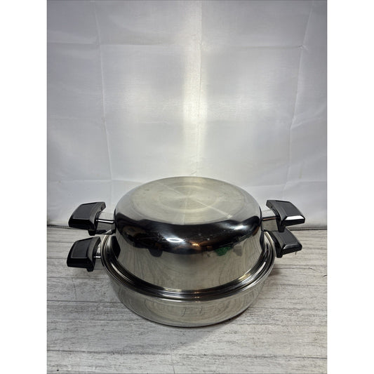 Royal Queen USA 304 Stainless 5 Ply Multi-Core 11" Skillet & Lid