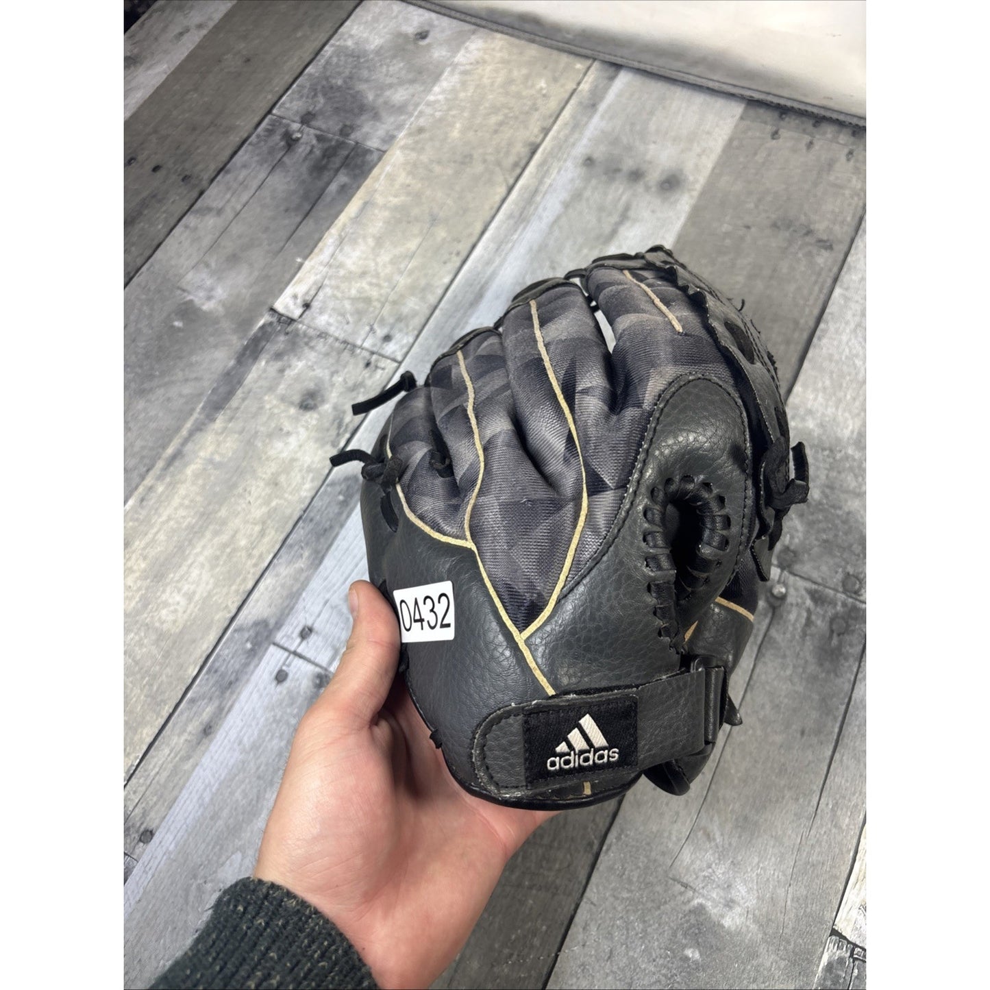 Adidas Baseball Glove 11.5” Black Gray Camo RHT Easy Close TS 1150NGT