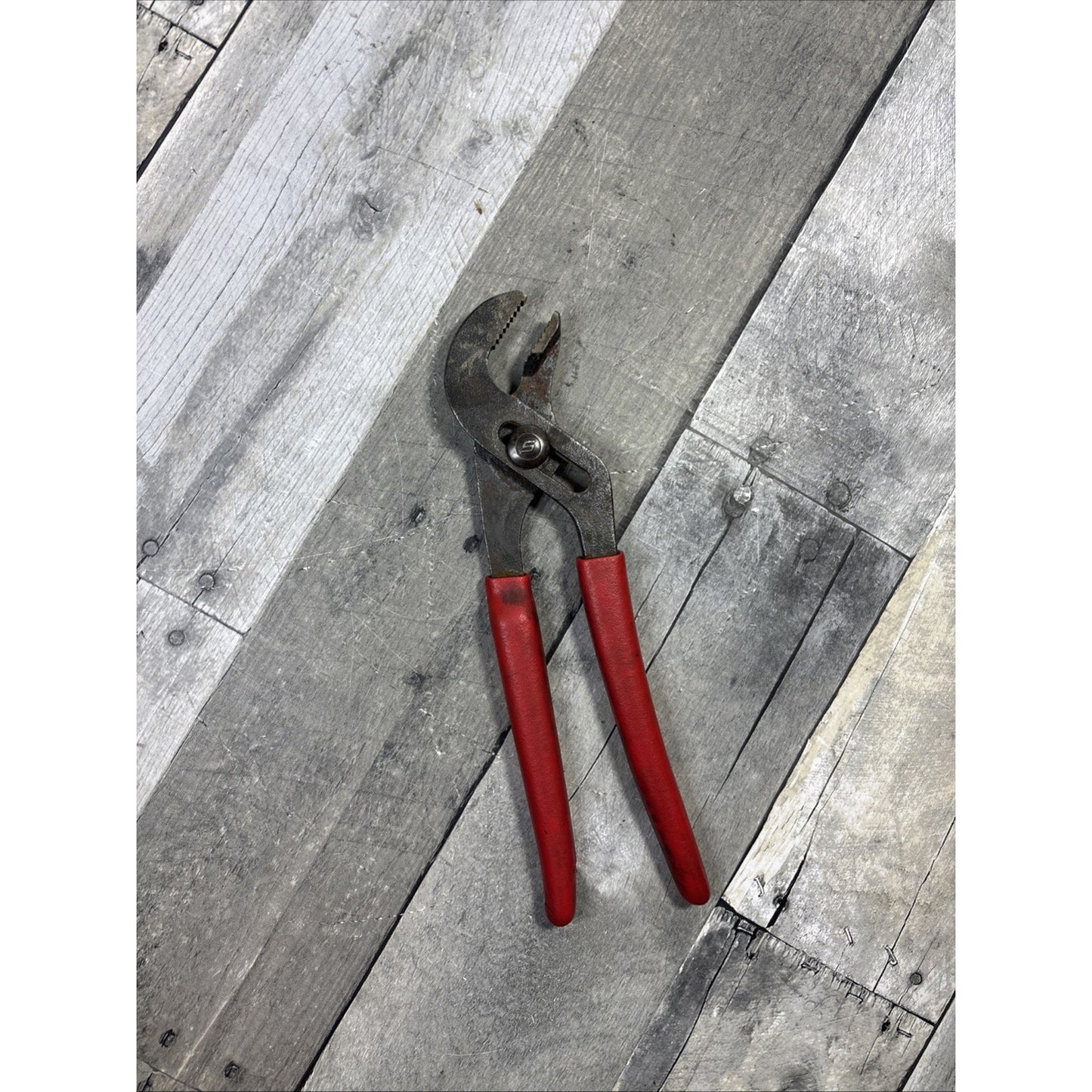 Snap-on | 91ACP | Adjustable Joint Interlocking Channel Pliers Red Handle USA