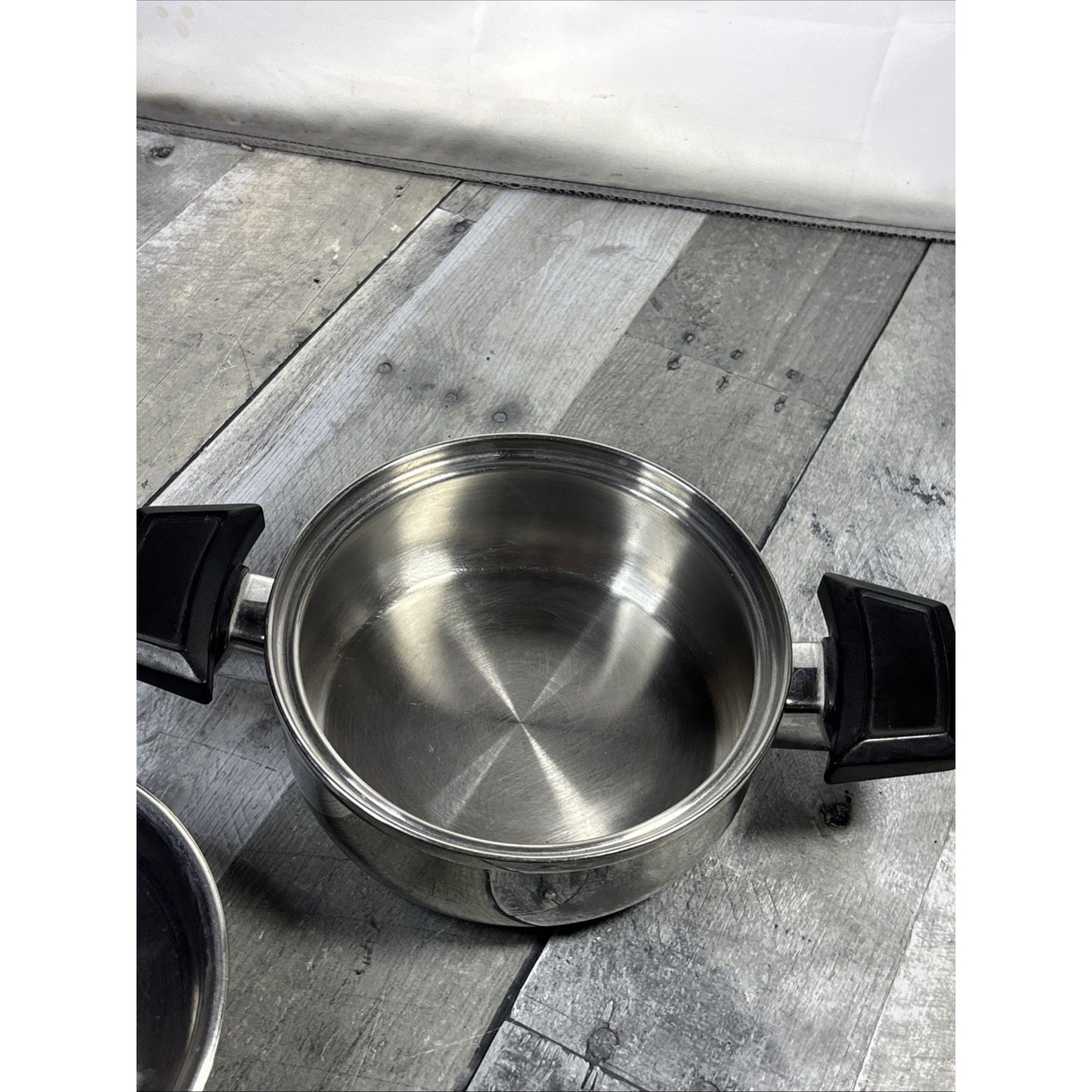 Royal Queen Temp Tone Plus 6.5” Stock Pot/Lid - 5 Ply Stainless Steel Multi Core