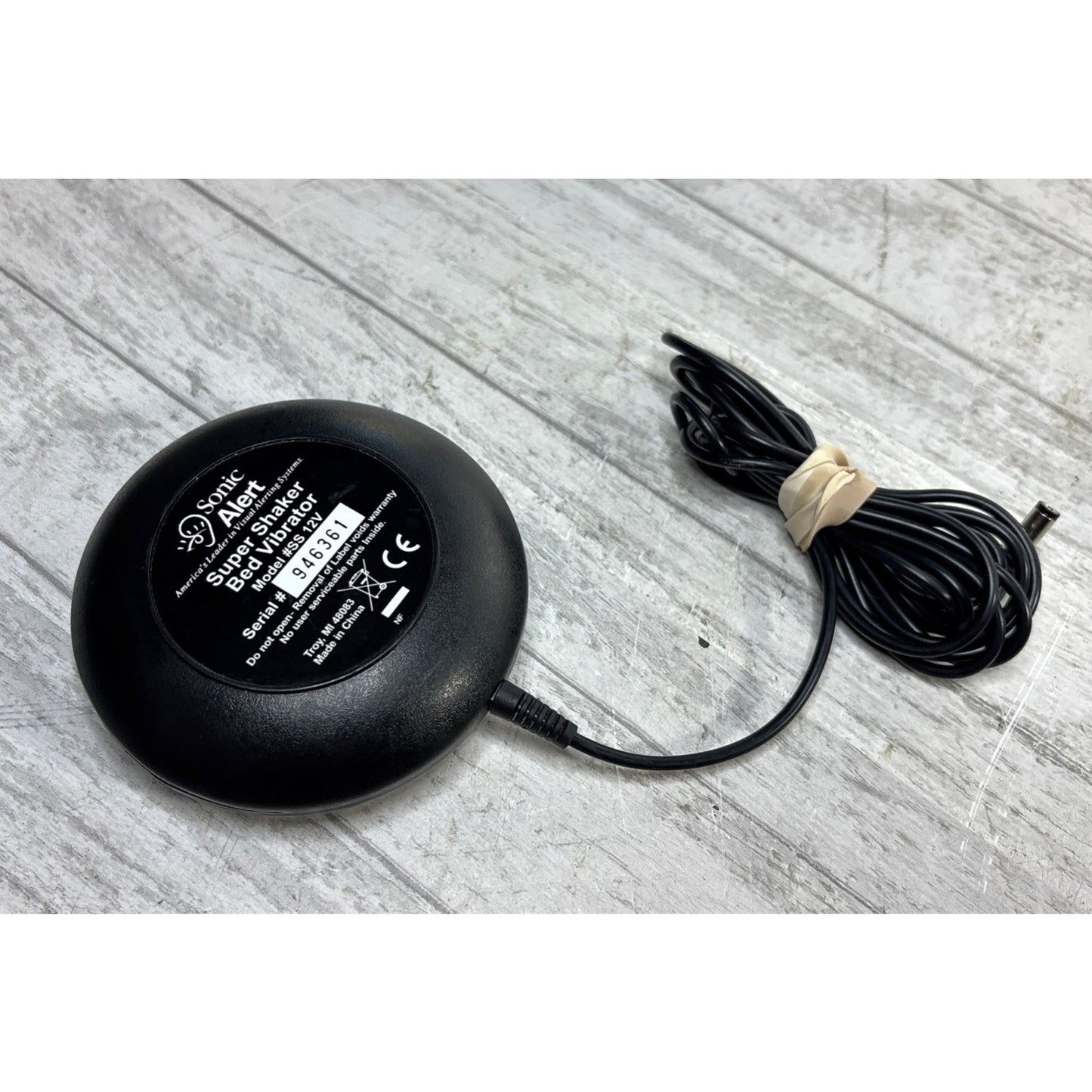 Sonic Alert Super Shaker Replacement Bed Vibrator Only - Black- Model SS 12V