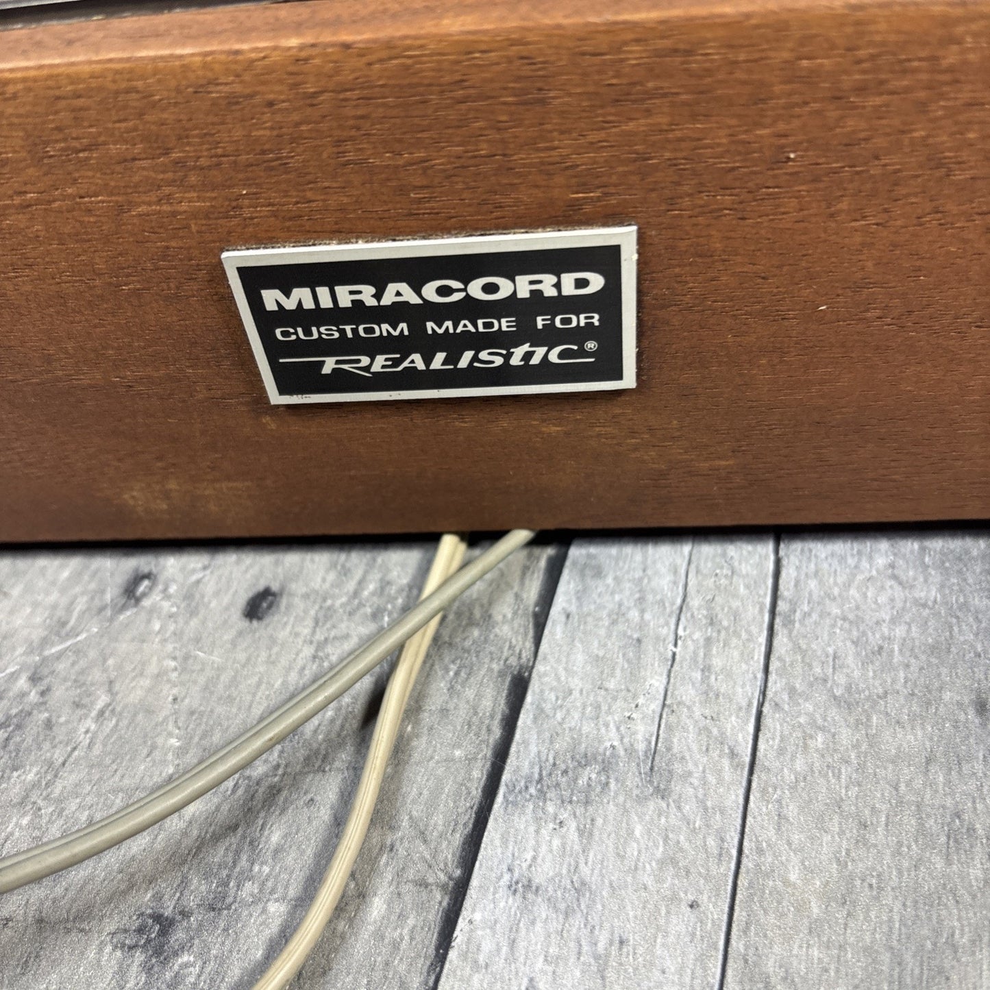 Elac Miracord 45 Turntable Realistic Wood Base Original