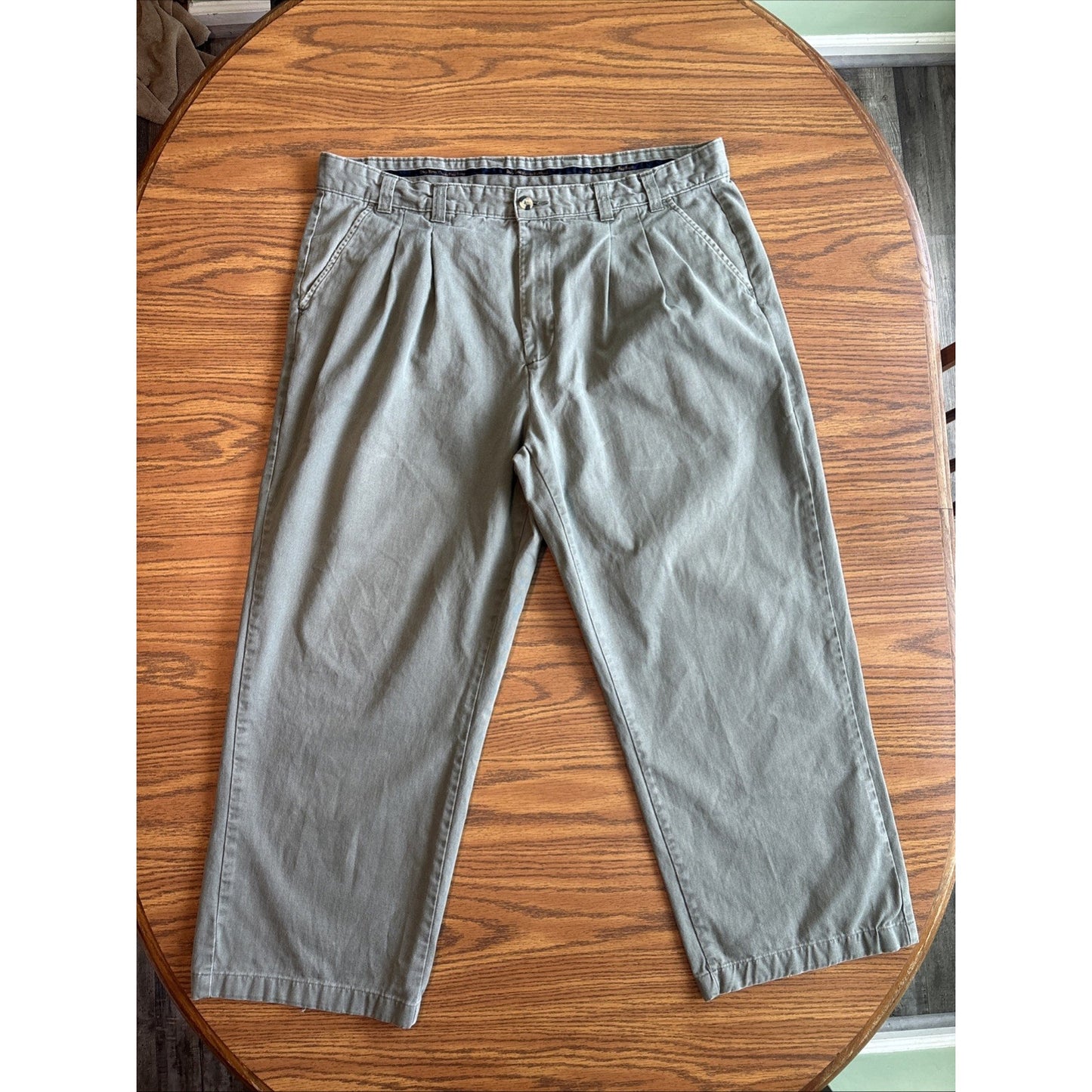 Duck Head Men’s Pleated Chino Pants - Olive Green - 100% Cotton - Sz 40