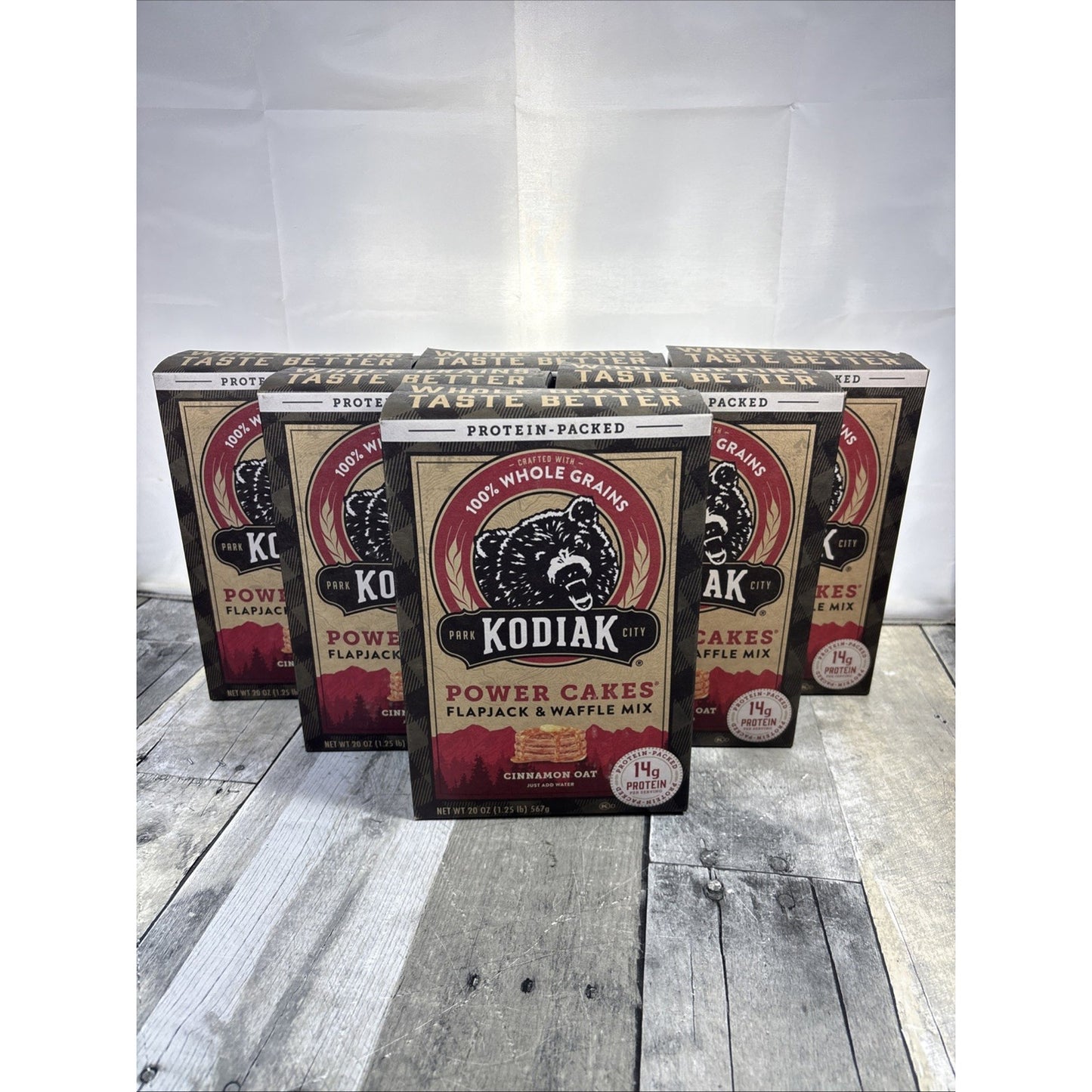 Kodiak Cakes Protein Pancake Flapjack Waffle Mix Cinnamon Oat, 20 Ounce (Pack 6)