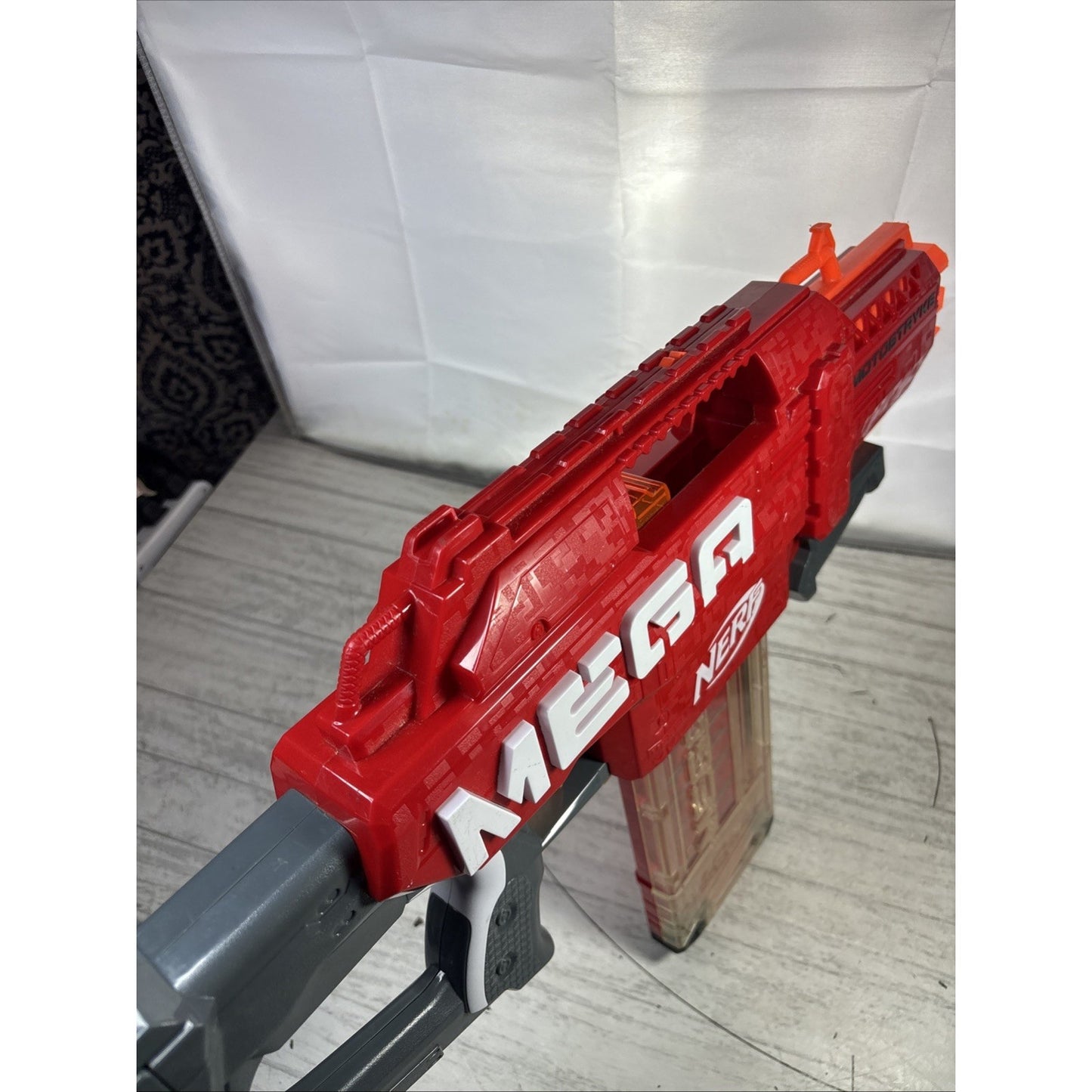 NERF Mega Motostryke Motorized 10 Dart Blaster (E6473) - Red