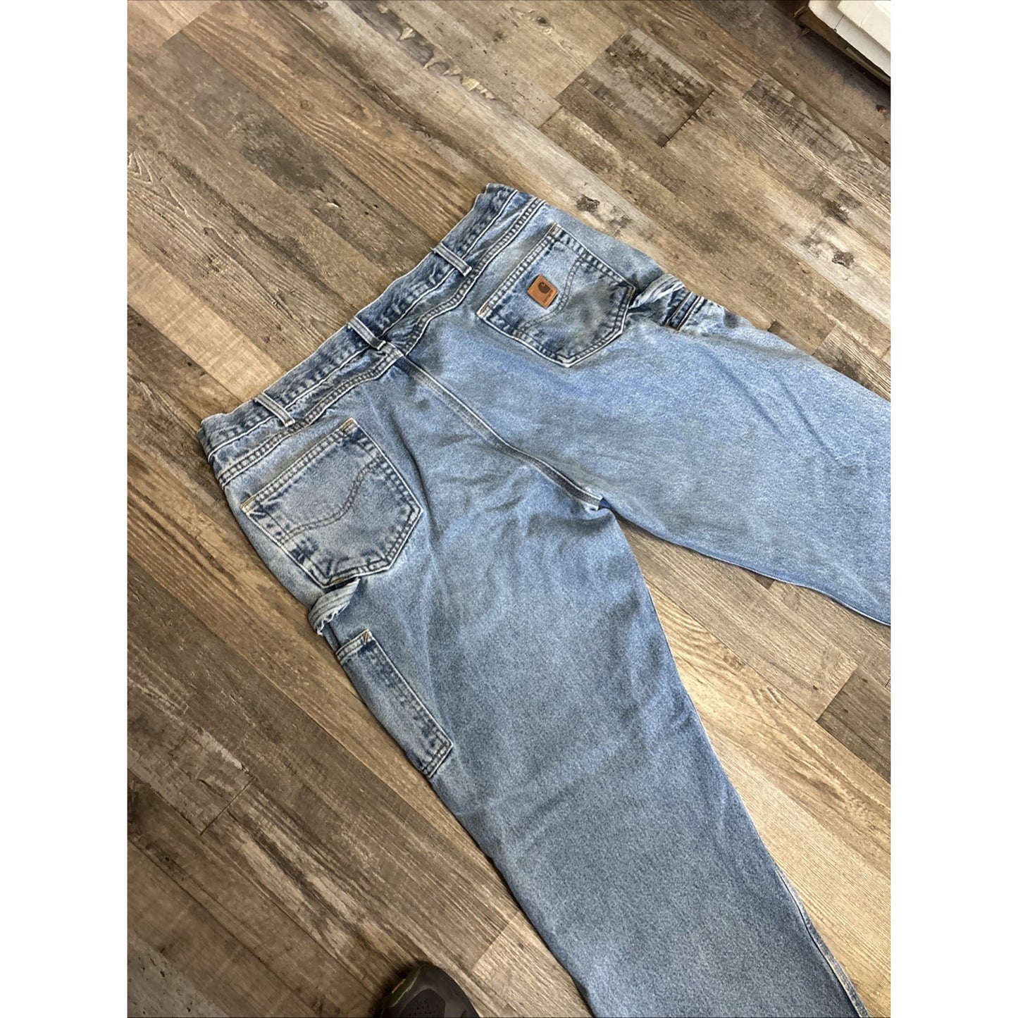 Carhartt Relaxed Fit Straight Leg Carpenter Jeans 44 X 32 B171 DST VTG