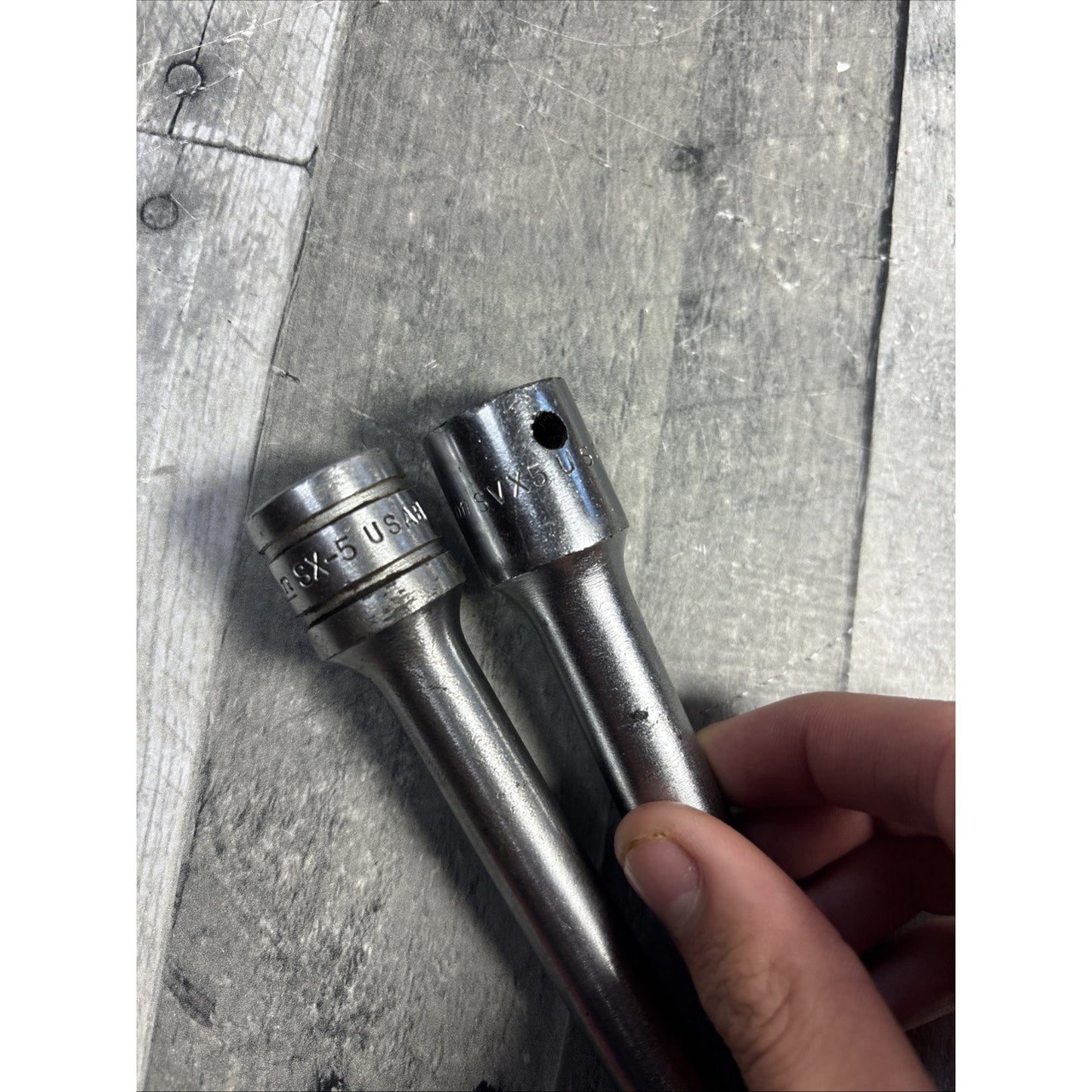 Snap-On SVX5 & SX-5 Extension 1/2" Drive USA - Lot Of 2 Vintage
