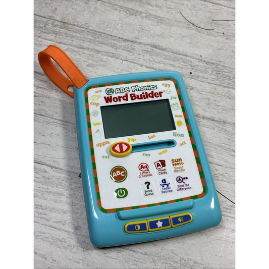 LeapFrog ABC Phonics Word Builder w/ Three Double Sided Activity Cards WORKS