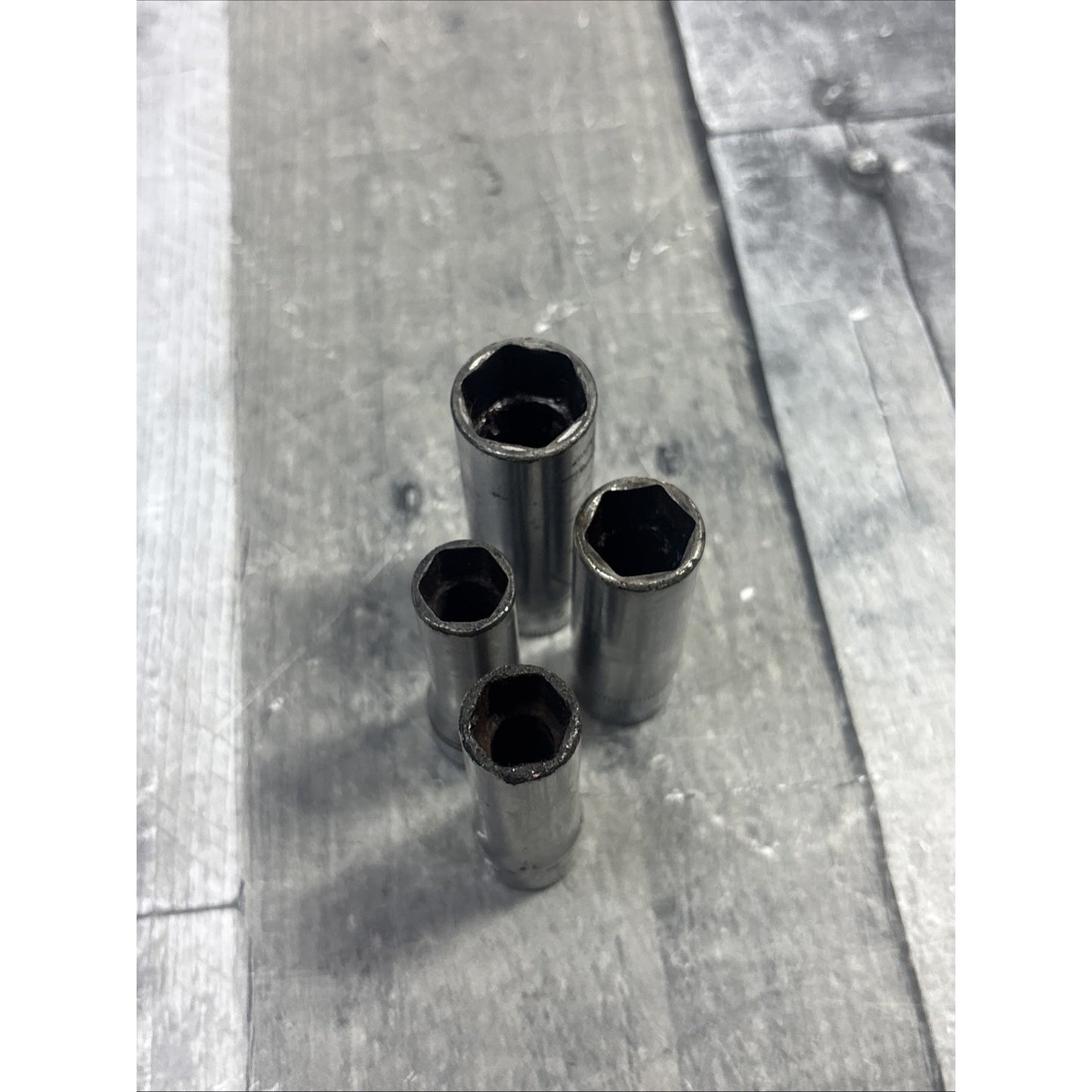 Snap-on Vintage Deep Point Sockets Metric 3/8 Drive - SFSM 15 13 11 10