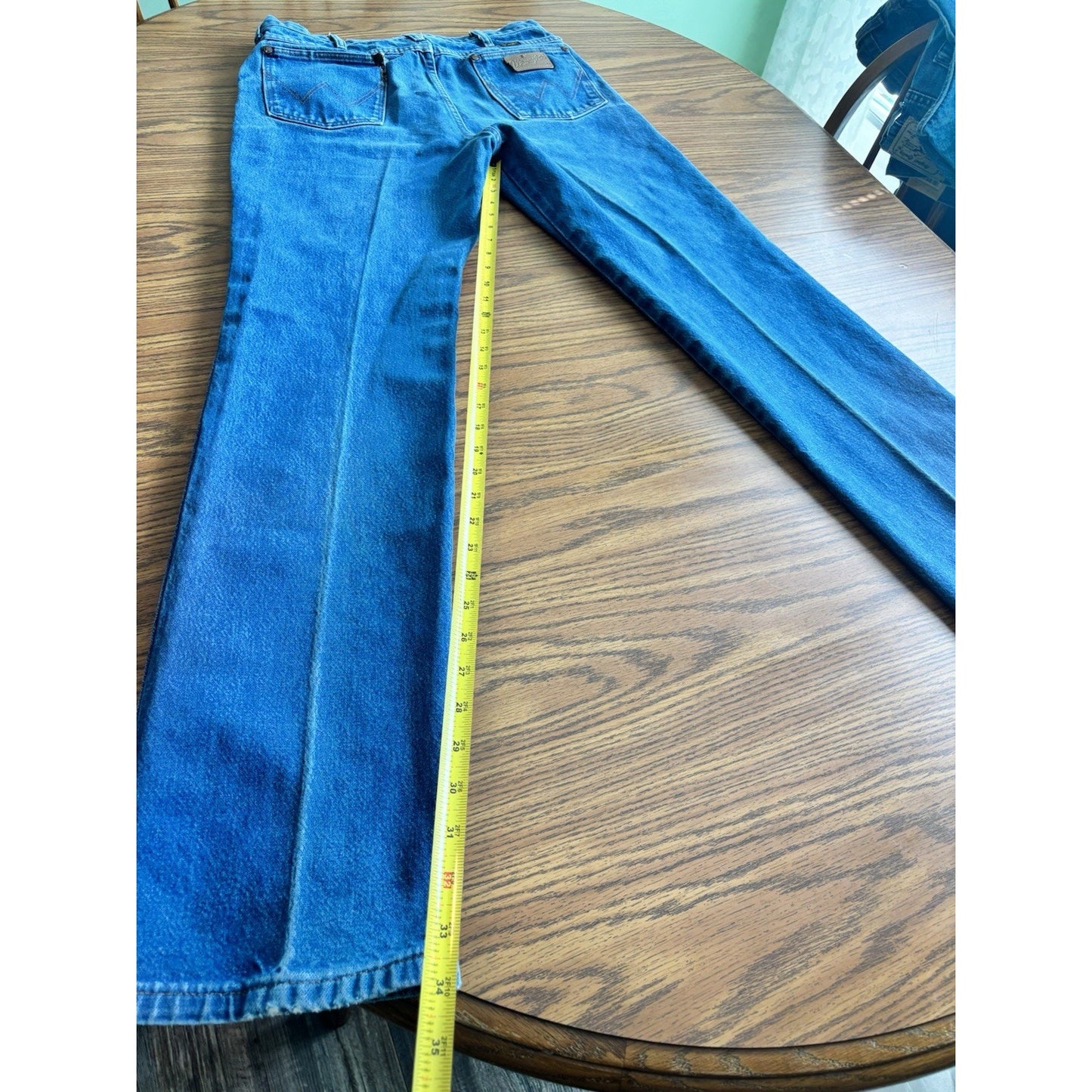 Vintage Wrangler Jeans 936DEN Cowboy Cut Tapered - Made in USA 35x36 Western
