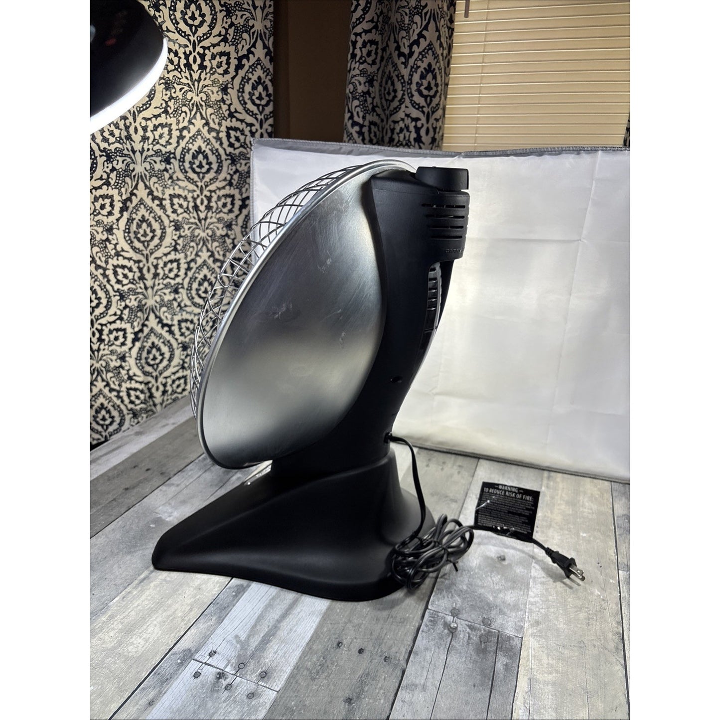 Presto Heat Dish Parabolic Electric Heater Model 0792201 Works