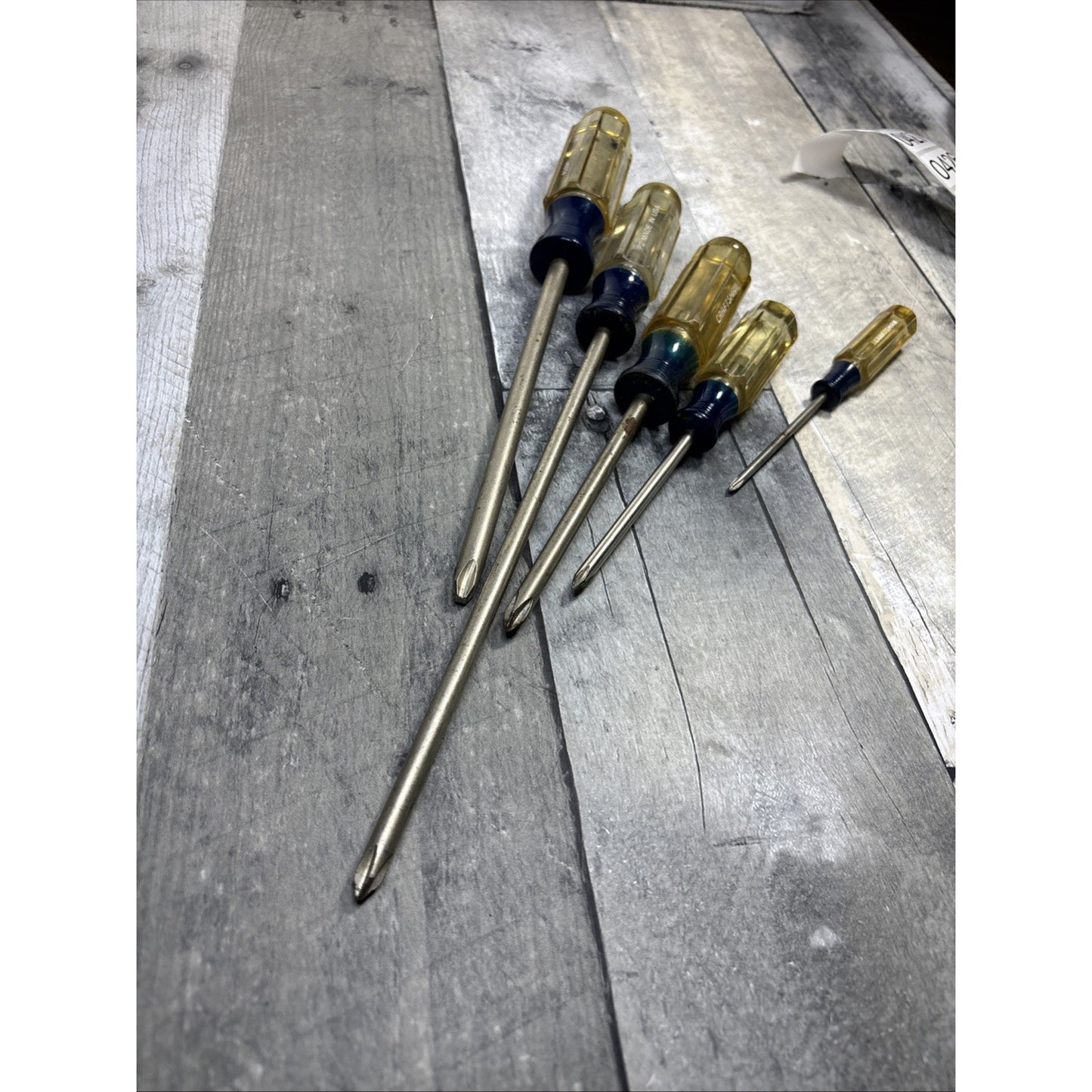 Craftsman USA Phillips Screwdriver Set ( Lot 5 Vintage ) 41293-41297 WF