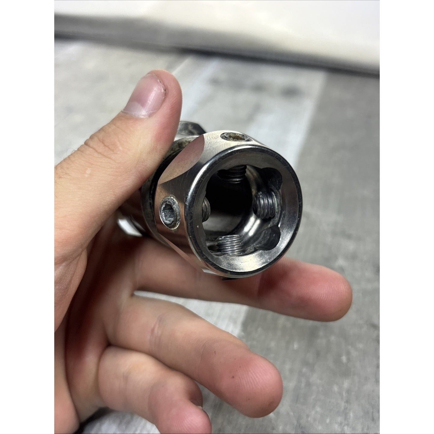 TiMed A-805 Titanium Sliding Tube Clamp Adapter with Pyramid Receiver Combo