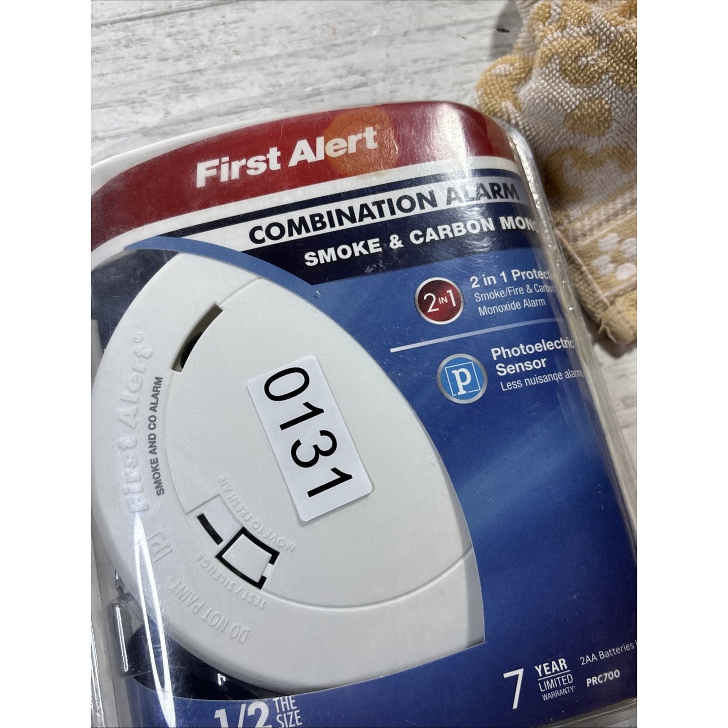 First Alert Combination Smoke & Carbon Monoxide Photoelectric Alarm (PRC700) NEW
