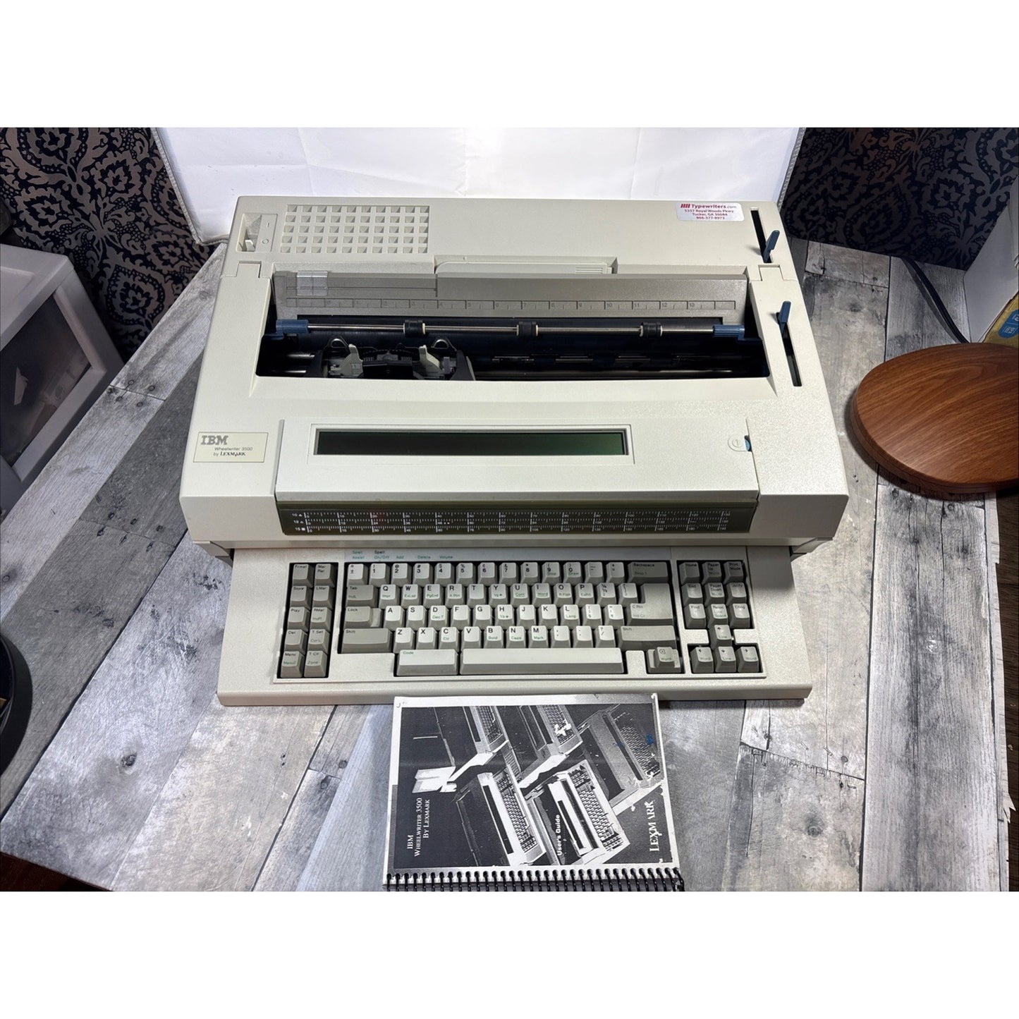 IBM Wheelwriter 3500 Lexmark Electronic Typewriter TESTED W/ Manual