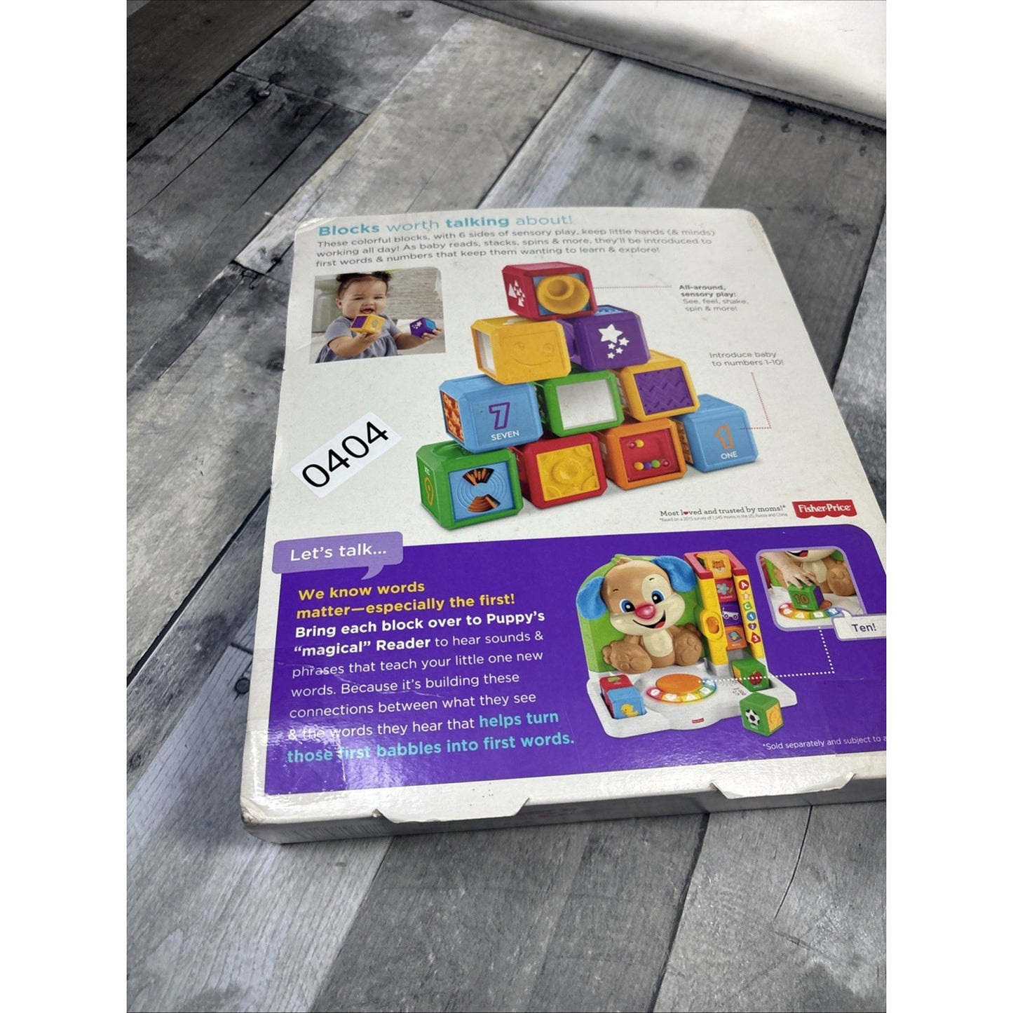 Fisher Price Laugh & Learn First Word Number Blocks - New