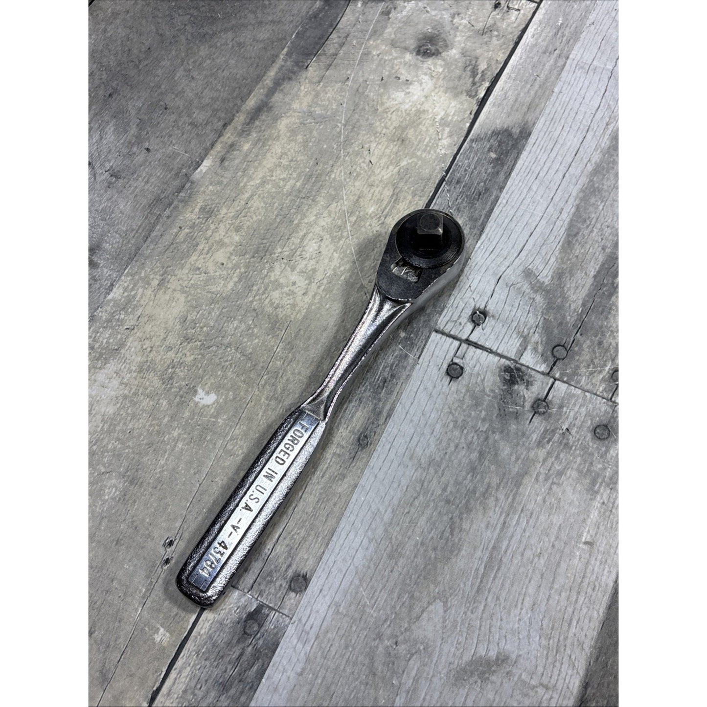 Craftsman 3/8" Drive V Socket Ratchet V Series 43784 Forged In USA NICE VTG