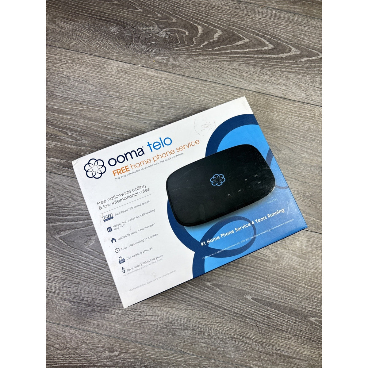 OOMA TELO Free Home Phone Service Model TELO104 New Open Box