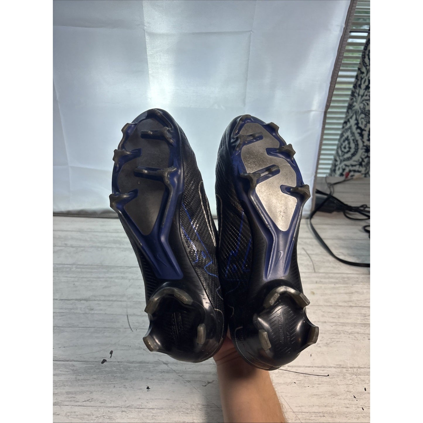Nike Zoom Vapor 15 Pro FG Shadow Pack Black Royal DJ5603-040 Mens Size 11.5