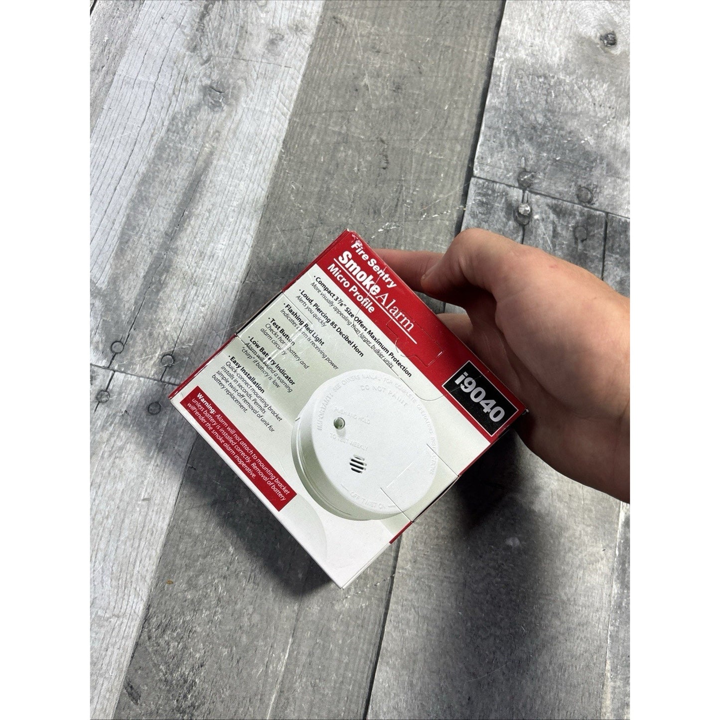 FIRE SENTRY Smoke Alarm Detector Micro Profile Model i9040 Ionization