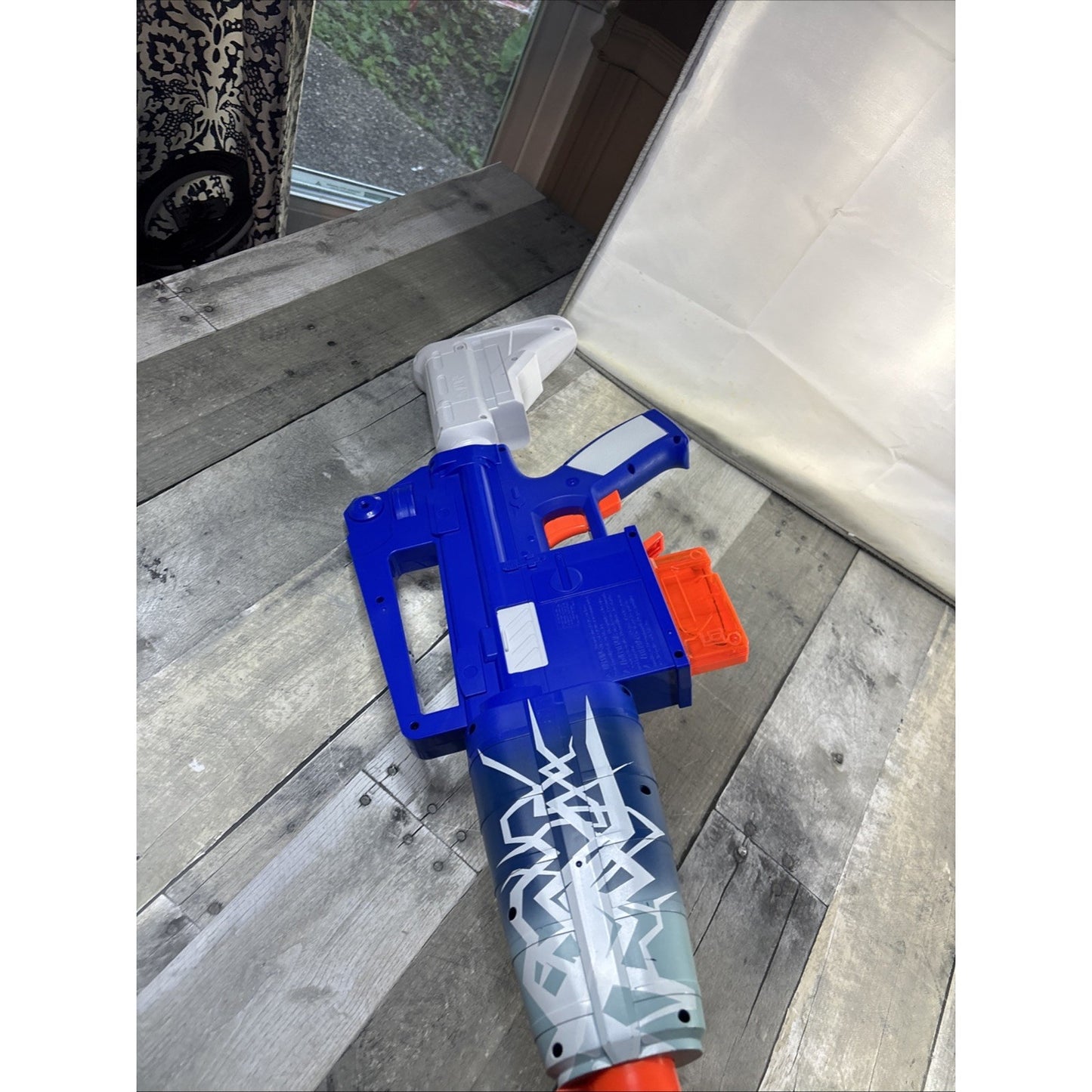 NERF Fortnite Blue Shock Dart Blaster Motorized W/ Clip