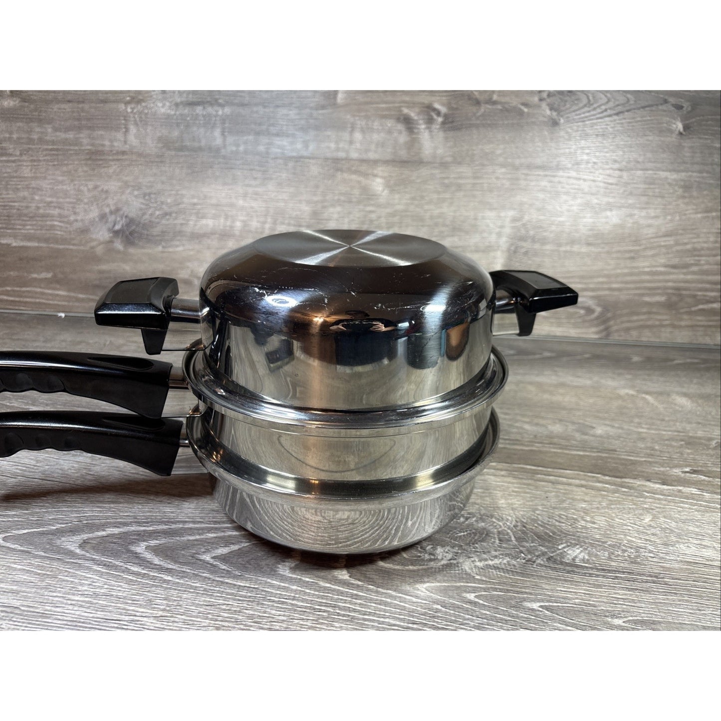 Kitchen Craft by West Bend Waterless Cookware Pot Set w/ Steamer Insert