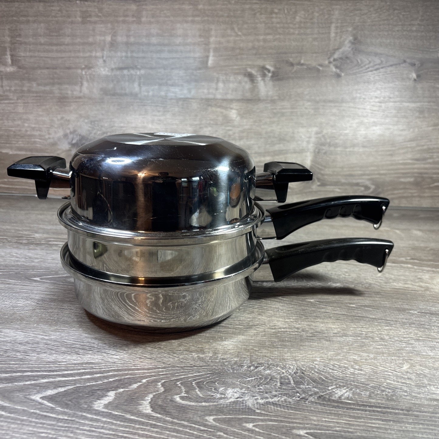 Kitchen Craft by West Bend Waterless Cookware Pot Set w/ Steamer Insert
