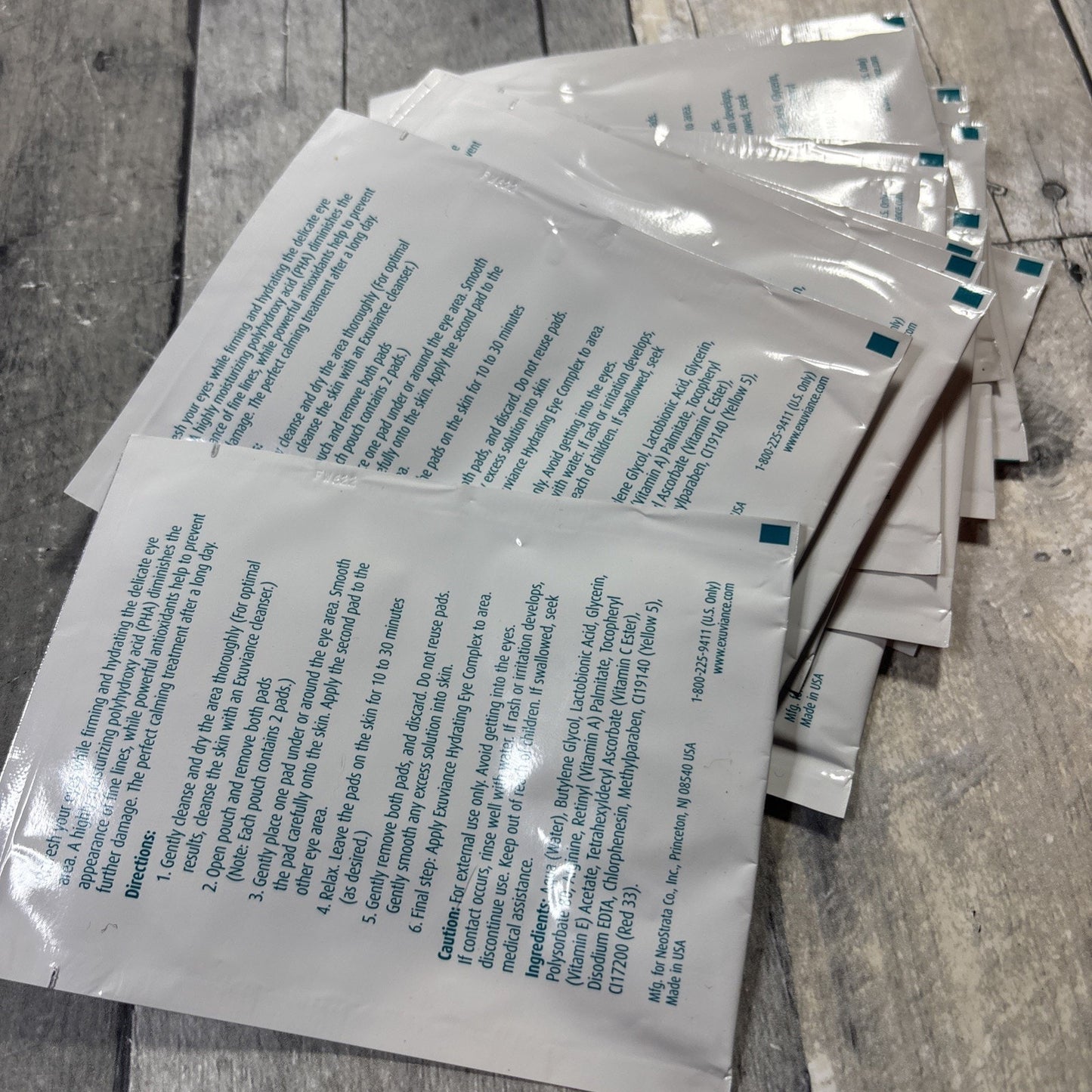 Exuviance Intensive Eye Treatment Pads (Anti-Age) - 12 Single Use Pouches 2.5ML