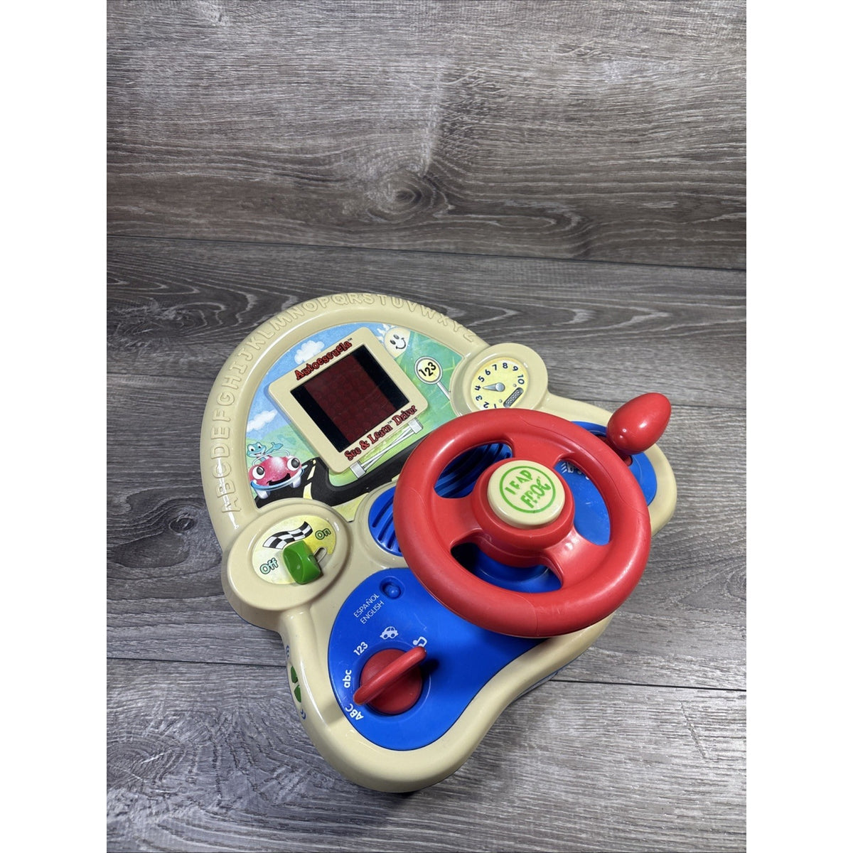 LeapFrog See & Learn Driver Toy Bilingual English Spanish Alphabet Numbers Songs