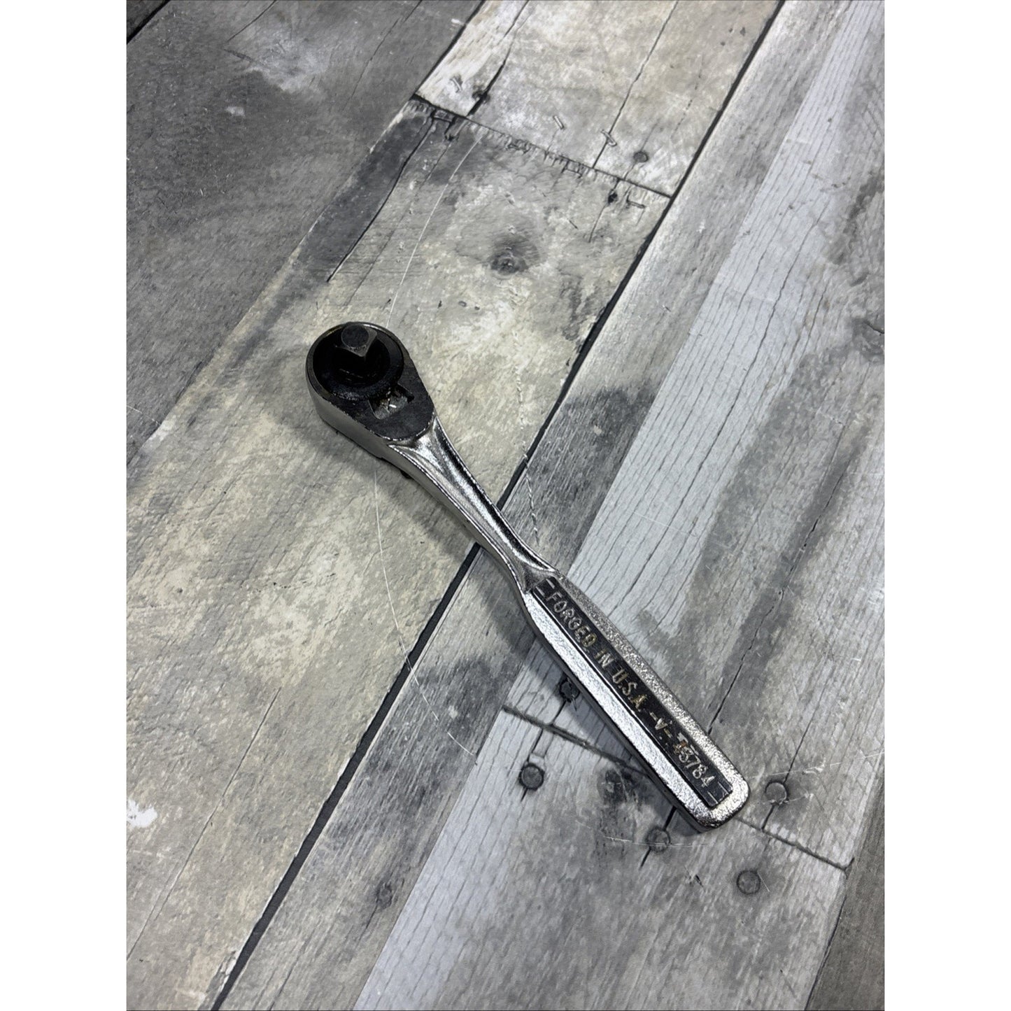 Craftsman 3/8" Drive V Socket Ratchet V Series 43784 Forged In USA NICE VTG