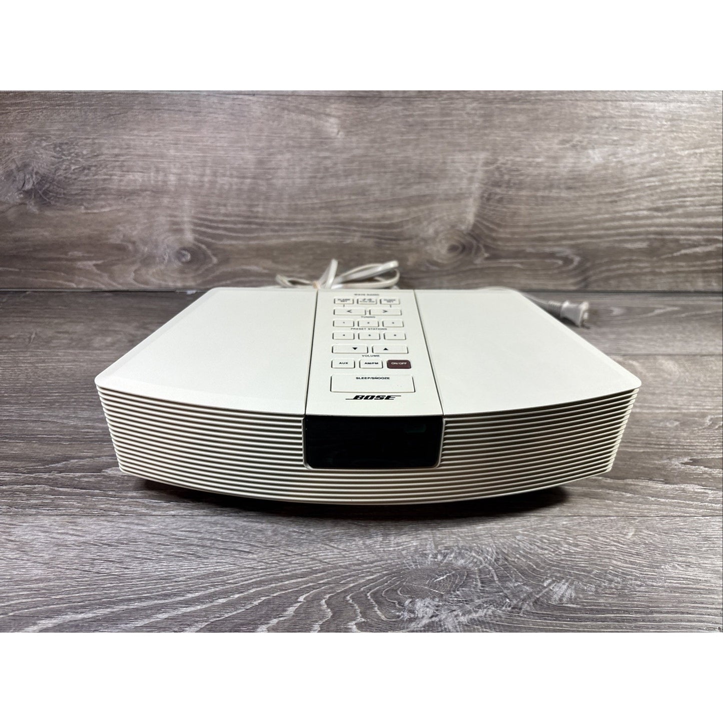 Bose Wave Radio AWR1-1W AM FM Alarm Clock AUX Tested Works No Remote